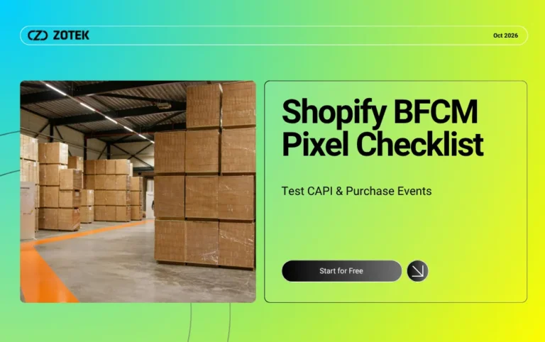 Shopify BFCM pixel checklist: test CAPI and Purchase events