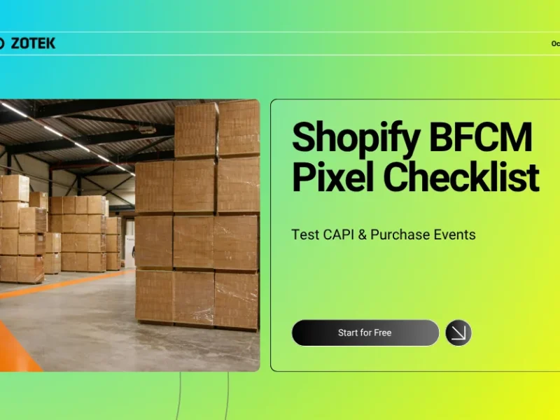 Shopify BFCM pixel checklist: test CAPI and Purchase events